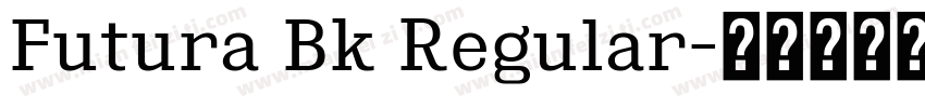 Futura Bk Regular字体转换